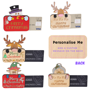 Personalised Christmas Gift Card Holders - Unicorn Fart Productions
